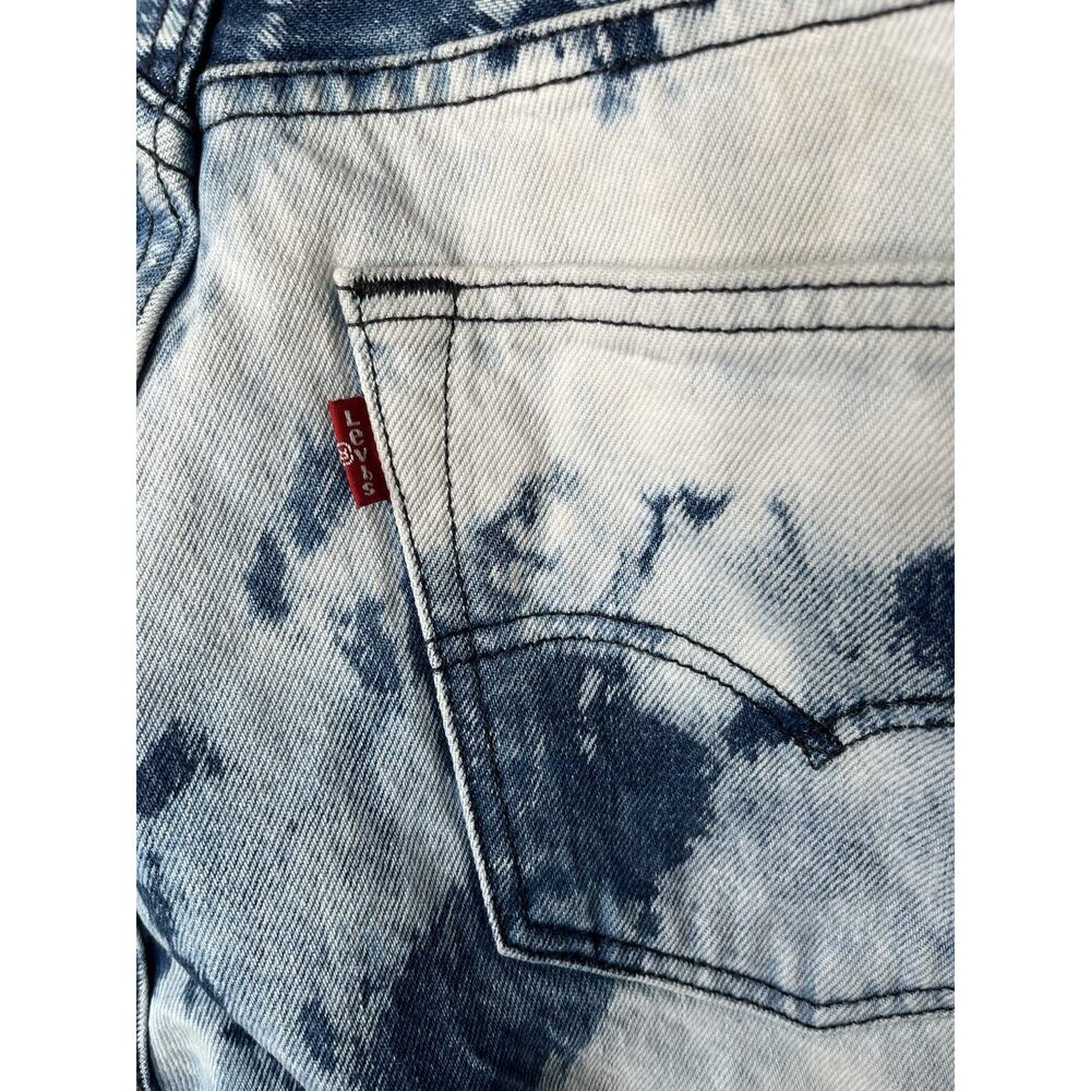 Levis 501 Button Fly Jeans White Oak Cone Denim Acid Wash Tag Size 32/30 - Picture 6 of 11